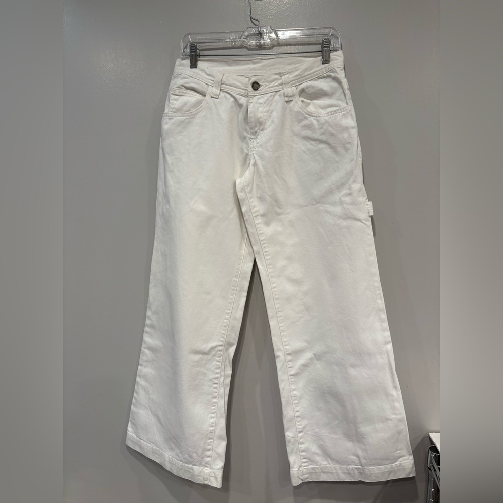 John Galt J.Galt cream baggy carpenter jeans skater loose straight‎ leg